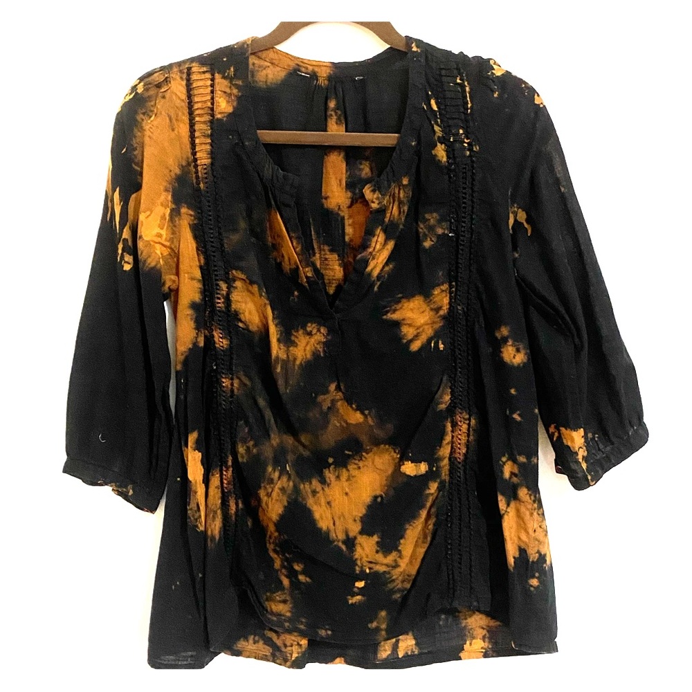 One-of-a-Kind Bleached Tie Dye Shirt